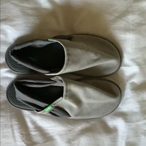 Sanuk sling slippers, size 9